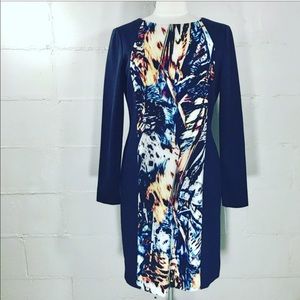 NWT Antonio Melani  Blue and Ivory